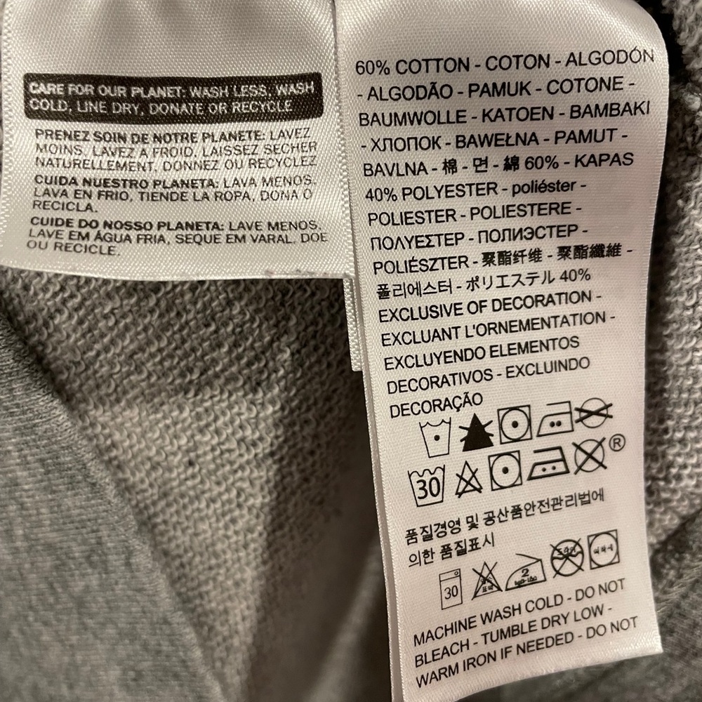 Levi’s Graphic Hoodie Grey Medium - Picture 6 of 7